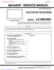 Sharp LC-60C46U Manuals | ManualsLib