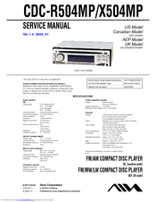 Aiwa Cdc R504mp Manuals Manualslib