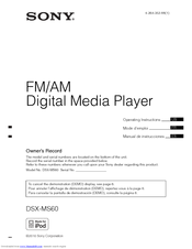 Sony DSX-MS60 Manuals | ManualsLib