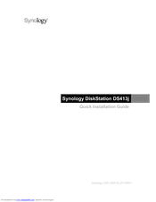 Synology Diskstation Ds413j Manuals Manualslib