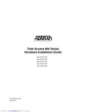 Adtran Total Access 908 Manuals | ManualsLib