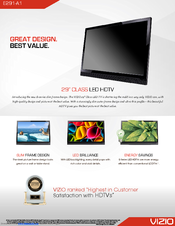 Vizio E291-A1 Manuals | ManualsLib