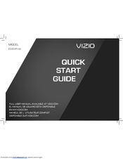 Vizio E320AR Manuals | ManualsLib