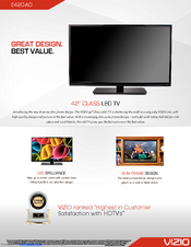 Vizio E420-A0 Manuals | ManualsLib