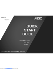 Vizio E500i-A1 Manuals | ManualsLib