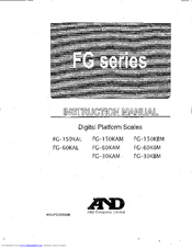A&d FG-30KBM Manuals | ManualsLib