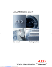 Aeg Lavamat Princess 2252 F Manuals Manualslib