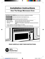 Samsung Me179kfetsr Aa Installation Instructions Manual Pdf Download Manualslib