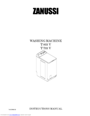 Zanussi T 733 V Manuals Manualslib