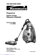 Kenmore 26823 Progressive Bagless Canister Vacuum Use And Care Manual Pdf Download Manualslib