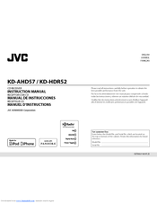 Jvc Kd Hdr52 Instruction Manual Pdf Download Manualslib