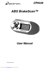 Actron ABS BrakeScan CP9449 Manuals | ManualsLib